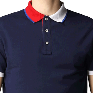 Chemise Homme Haute Qualité Brodé Prêt à l'Exportation Tissu Tricoté Polyester/Coton Séchage Rapide Respirant Manches Courtes Vente Directe Usine - Product Image 4