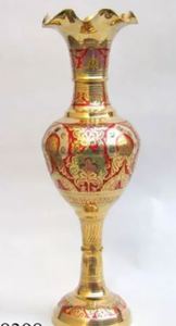 แจกันดอกไม้ทรงขวดทำด้วยมือทำจากอลูมิเนียมของอินเดียพร้อมการตกแต่งด้วยค้อนแจกันตกแต่งพื้นตามสั่ง - Product Image 5