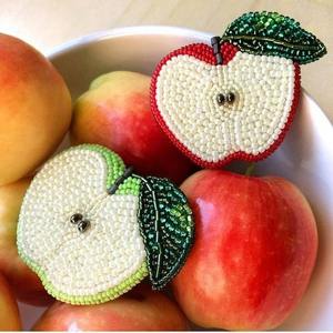 Abalorios Elegantes para Bolsos con Bordado de Cerezas y Cuentas, Estilo de Dibujos Animados, Técnica de Tejido, Cuentas de Semillas de Moda para Mochilas, Accesorio de Moda - Product Image 5