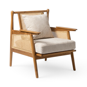 Fauteuil inclinable moderne scandinave en métal pliable pour salon, chambre et hôtel - Product Image 1