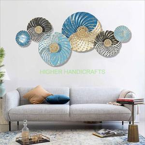 Décoration murale suspendue Panneaux d'art mural décoratifs en métal Œuvre d'art mural en fer forgé avec cadre Œuvre d'art Décoration intérieure en gros - Product Image 3