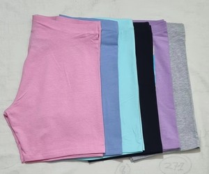 Shorts Bermuda de Mujer de Alta Calidad, Más Vendidos, Color Sólido, para Yoga/Ejercicio, Tejidos, 100% Algodón, Ajustados, Cintura Elástica - Product Image 2