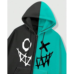 Factory Cotton French Terry Custom Hoodies Hombres Unisex Oversized Heavyweight Men Hoodie Zip up Puff Print Basics Hoodie - Product Image 6