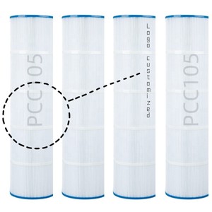 Hee Yoo Lot de 4 filtres de piscine de rechange à cartouche pour l'entretien de la piscine - Product Image 1