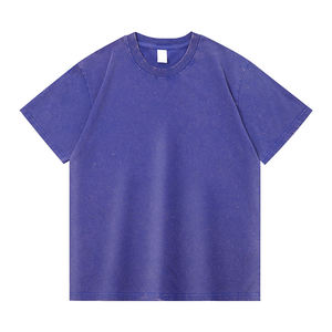 เสื้อยืดโอเวอร์ไซส์สำหรับผู้ชายเสื้อฮิปฮอปแอซิดกราฟฟิกลายกราฟิกสไตล์วินเทจสำหรับใส่ได้ทั้งชายและ100% งาน OEM - Product Image 2