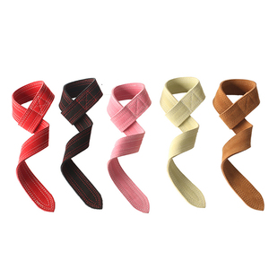 Deportes Gimnasio Fitness Correas de elevación de cuero Powerlifting Muñequeras y muñequeras para levantamiento de pesas Cinturón de ejercicio - Product Image 1