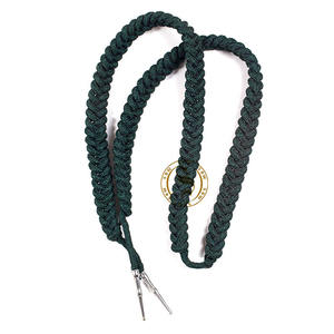 Haute Qualité Vert Aiguillette Cordon Personnalisé Couleur Épaule Ruban Robe De Cérémonie Insignes Uniformes En Gros Tissu Logo - Product Image 2