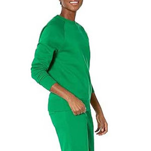 350g Oversize Autumn Winter 100% Cotton Solid Color <b>Sweater</b> <b>Crewneck</b> Women's Clothing Hoodies Women's Sweatshirt For Sale 2025 - Product Image 4