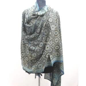 Vente en gros 100% coton tissu imprimé Ajrakh teinture naturelle main bloc Hijab écharpe douce et confortable Dupatta - Product Image 3