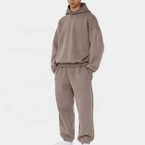 Unisex High Quality 320 Gsm Cotton Flared <b>Thick</b> Tracksuit Set New Acid Wash Distressed Embroidery Custom Zip Manufacturer Winter - Product Image 2