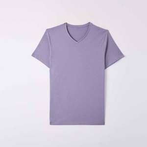 T-shirts pour hommes personnalisés avec logo, été, séchage rapide, col en V, coupe ajustée, léger, décontracté, manches courtes, couleur unie, respirant - Product Image 6