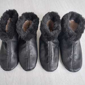 100% Genuine Cow & Sheep Leather <b>Socks</b> For Winter 2025 Breathable Leather <b>Socks</b> Anti Slip & <b>Water</b> Proof Customized Design - Product Image 6