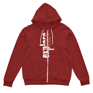 Sweat à capuche d'hiver léger à fermeture éclair pour hommes 100% tissu polaire en coton coupe surdimensionnée respirant séchage rapide écologique avant personnalisé - Product Image 5