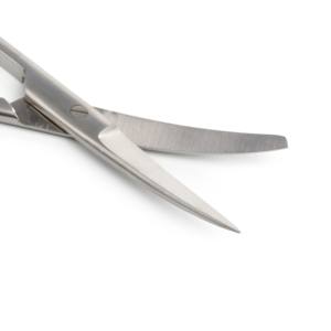 Ciseaux en acier inoxydable de qualité médicale de 14.5cm, main gauche, tranchante/émoussée, tissu à dissection manuelle, fonctionnement standard. - Product Image 2