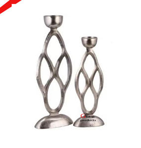 Porte-bougie haut de gamme en forme de feuille dorée pour hôtel, restaurant et bar - Product Image 2