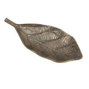 Plateau de service en laiton doré de luxe, plateau décoratif en métal pour bijoux, plat vintage en forme de feuille d'érable pour la décoration de la maison, de l'hôtel et des mariages - Product Image 4