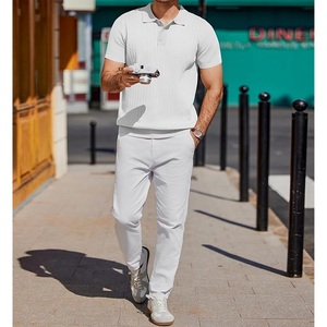 Camisetas Polo Casuales para Hombre, Clásicas con Botones, Manga Corta, Camiseta Polo de Color Sólido, Camisetas de Algodón, Tops Elegantes - Product Image 4