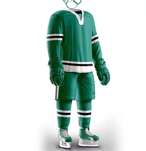 เสื้อเจอร์ซีย์สำหรับเยาวชนเสื้อฮอกกี้น้ำแข็งสำหรับเยาวชนคอเสื้อคอลูกไม้แบบมืออาชีพงานตามสั่ง - Product Image 5