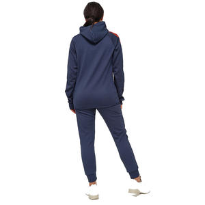 Ensemble de survêtement décontracté à capuche pour l'hiver, vêtements de sport pour femmes, ensembles de course à pied, couleur unie, écologique, respirant, commande en gros - Product Image 2