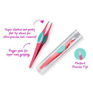 Pince à sourcils à étiquette personnalisée de qualité supérieure pointe pointue en acier inoxydable léger réutilisable épilation de luxe écologique - Product Image 6