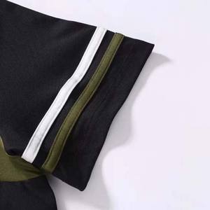 Polo d'été à manches courtes de couleur contrastée pour hommes Polo tricoté col en coton de qualité supérieure Polo pour hommes respirant 220g - Product Image 4