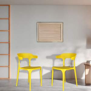 เก้าอี้พลาสติกสำหรับร้านกาแฟแบบพกพากันน้ำได้เฟอร์นิเจอร์ภายในบ้านสำหรับสำนักงานบ้านห้องทานอาหารโรงแรมโรงเรียนใช้ในอพาร์ทเมนต์ - Product Image 6