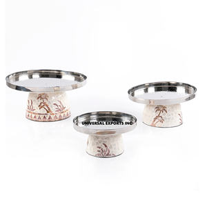 Bol à chocolat de luxe rond en acier inoxydable poli, écologique, de haute qualité, plateau de mariage design - Product Image 6