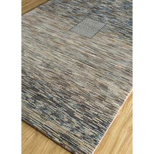 Freedom Manchaha Beige & Brown Hand Knotted Wool Bamboo Silk <b>Rug</b> 10mm Thick Abstract Pattern for Home Hallway Rectangle-Les-8006 - Product Image 2