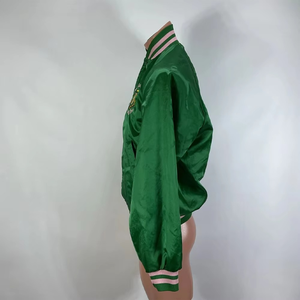 Chaqueta Varsity de Satén AKA, Nueva Llegada, Chaqueta Personalizada para Hombre y Mujer, Cortavientos, Logotipo Bordado, Chaqueta Bomber con Botones - Product Image 4