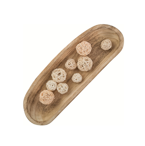 Articles de bol décoratif en pâte en bois et plat en bois non fini Plats en bois pour forme ronde au meilleur prix - Product Image 3