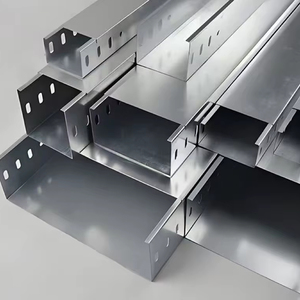 รางเคเบิลไฟฟ้าแบบชุบสังกะสีแบบจุ่มร้อนสำหรับโรงงาน ทนความร้อน ระบายอากาศได้ดี สำหรับงานอุตสาหกรรมภายนอกอาคาร รับน้ำหนักได้มาก - Product Image 1