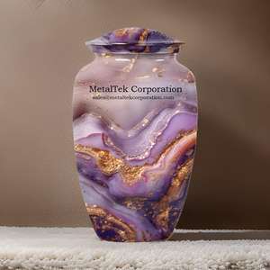 New Swirl Design Decorative Cremation <b>Urn</b> Adult Ashes Classic Style Funeral Supplies Wholesale Decorative Burial Ashes Metal <b>Jar</b> - Product Image 2