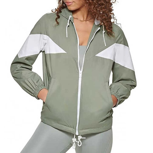 Chaqueta Cortavientos de Invierno para Mujer, Cálida, con Cremallera, Logotipo Personalizado, Secado Rápido, Transpirable, Servicio OEM, Tejida - Product Image 3