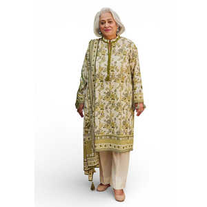 Conjunto de Traje de 3 Piezas Estampado para Mujer con Dupatta CL-62118 Modelo A - Product Image 3