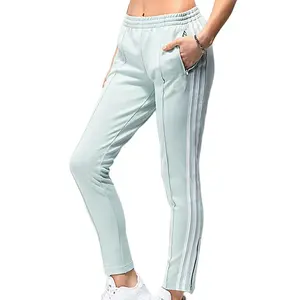 Pantaloni sportivi Casual pantaloni sportivi Jagging per pantaloni sportivi da donna a 3 righe verde menta