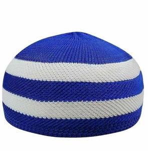Chapeau de prière Kufi traditionnel turkmène afghan islamique musulman, Topi imperméable en polyester et coton, toutes saisons, vente en gros à bas prix - Product Image 2