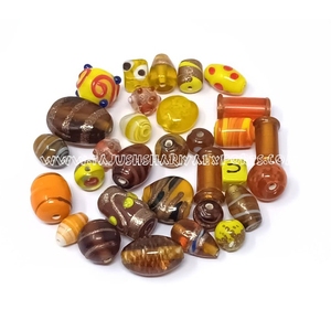 งานหัตถกรรมลูกปัดแก้วลูกแพร์สีฟ้าสีขาว13x13มม. มีกลิ่นหอมลูกปัดเมล็ดลูกปัดหลวม spacer เครื่องประดับ DIY ทำสร้อยข้อมือ - Product Image 3