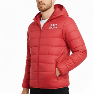 Chaqueta Acolchada Informal con Capucha para Hombre, Chaqueta de Invierno de Alta Calidad con Logotipo Personalizado al por Mayor - Product Image 3