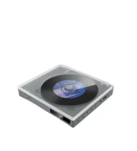 एलईडी डिजिटल डिस्प्ले सीडी प्लेयर ब्लूटूथ पोर्टेबल स्पीकर ईयरफोन जैक के साथ मिनी रनिंग स्पीकर रिमोट कंट्रोल