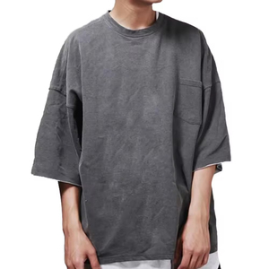 Camiseta con impresión digital personalizada, camiseta de gran tamaño de algodón 100% de peso pesado, camiseta personalizada de alta calidad con hombros Caídos para hombres y mujeres - Product Image 6