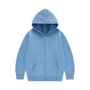 OEM Nouveau Vente en Gros d'Usine 2025 Logo Personnalisé Design Automne 350GSM Sweats à Capuche Zippés en Coton Lourd Sweats à Capuche Surdimensionnés - Product Image 4