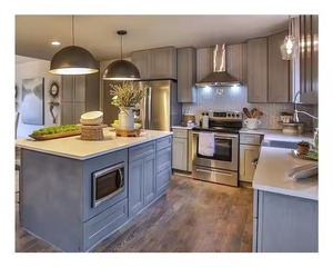 Armoires de cuisine modulaires en bois de style européen Produit de la plus haute qualité - Product Image 1