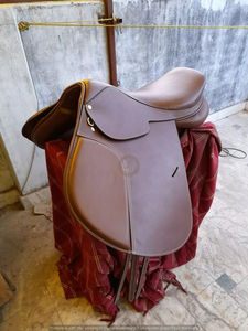 Handmade Premium English <b>Saddle</b> Genuine Leather Jumping Dressage Durable Fiberglass Tree Comfortable Design Perfect Fit - Product Image 3