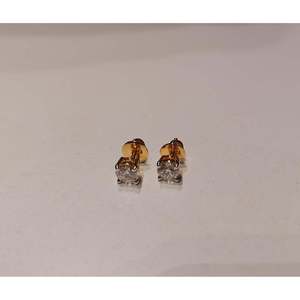 PE-1029 Diamond <b>Stud</b> <b>Earrings</b> Elegant and Luxurious Jewelry for Women - Product Image 1