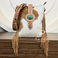 Top Style Offre Spéciale à la mode grande capacité de luxe usiné à la main en cuir véritable bandoulière sac à franges sacs à bandoulière en peau de vache occidentale