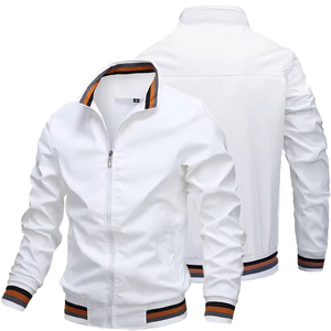 แจ็กเก็ตผู้ชายสีดำแบบเรียบๆใส่ได้ทั้งชายและหญิงมหาวิทยาลัยแจ็คเก็ตผ้าฟลีซเบสบอลตัวอักษรทีมโรงเรียน - Product Image 4