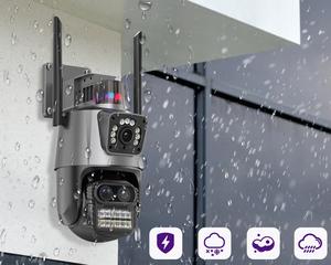 WiFi 摄像头 PTZ 8 倍数码变焦夜视双屏户外 8MP CMOS 传感器安全防护网络摄像机带 SDK - Product Image 6