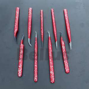 Custom Logo Professional <b>Eyelash</b> Tweezers Premium Lash <b>Applicator</b> Tools for Salon & Beauty Professionals - Product Image 1