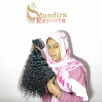 Grosir pemanjangan rambut manusia Virgin India berikat-ikat Vendor selaras keriting gelombang keriting Kinky pengolahan kimia tidak ada rambut