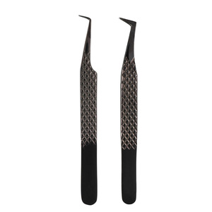 Ensemble de pinces à cils en acier inoxydable avec logo personnalisé, haute qualité, vente en gros, étiquette privée, prise en main parfaite, service OEM/ODM - Product Image 3